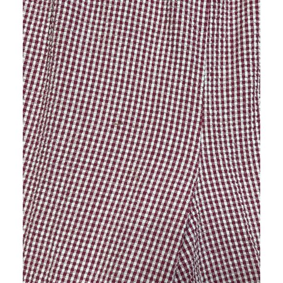 Essentials By Maggie Seersucker Capri Pants Womens Size 18/20W Floral Embroidery - Picture 9 of 10